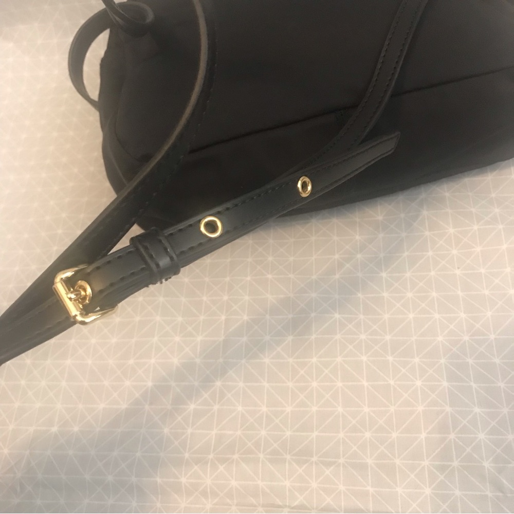 Bimba y Lola Black Nylon & Leather Crossbody Bag - Picture 6 of 12